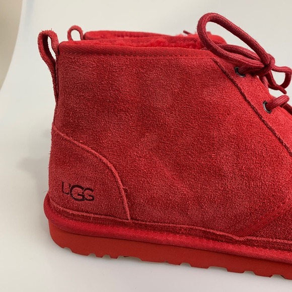 NEW UGG Neumel Men\'s Suede Low Chukka Boots 13 RED SAMBA SHEARLING main image 10